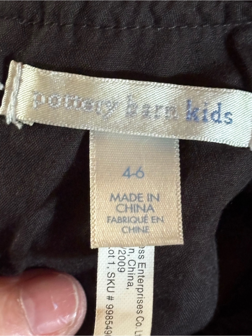 Pottery Barn Kids Black Plush Long Sleeve Top (Originally Part Of A Costume?)4-6 — image 5 of 8